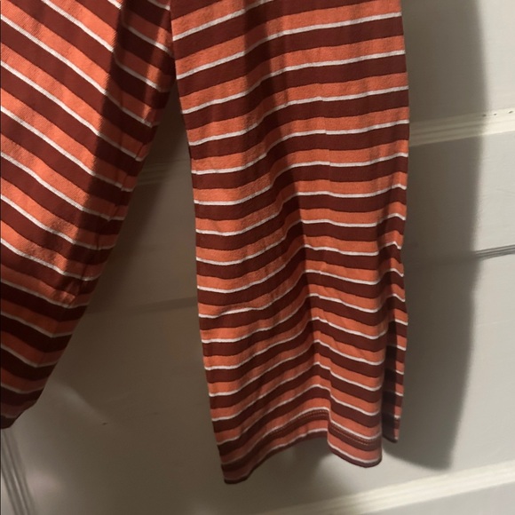 Madewell Wide-Sleeve Turtleneck Westwater Stripe Burnished Mahogany Large - Picture 8 of 12